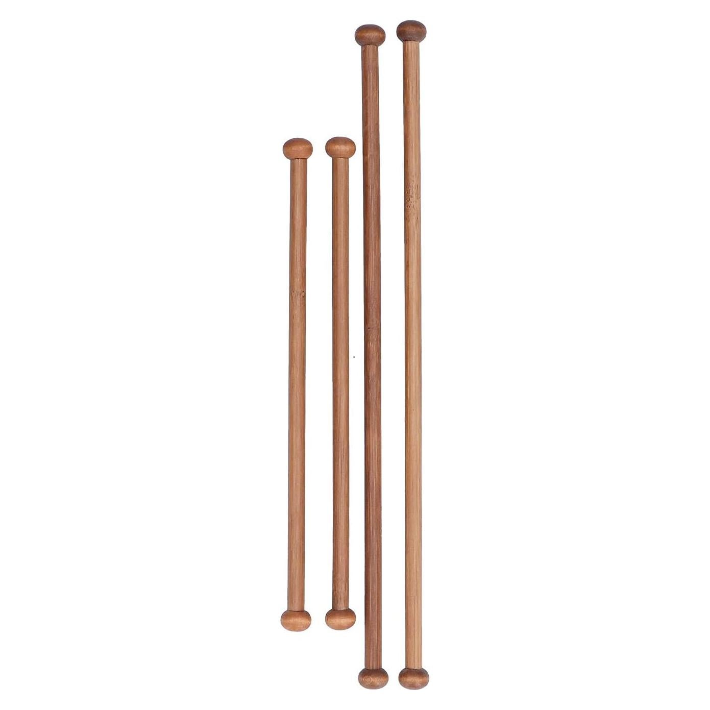 Varillas de Madera Tiiyee 4PCS 30.48cm y 22.86cm para Manualidades