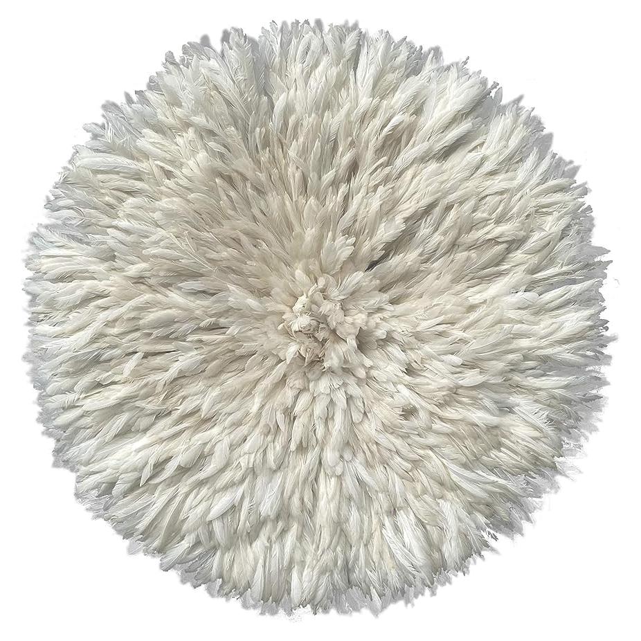 Sombrero Juju Blanco Grande 65cm - Decoración Boho Africana