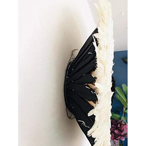 Sombrero Juju Blanco Grande 65cm - Decoración Boho Africana