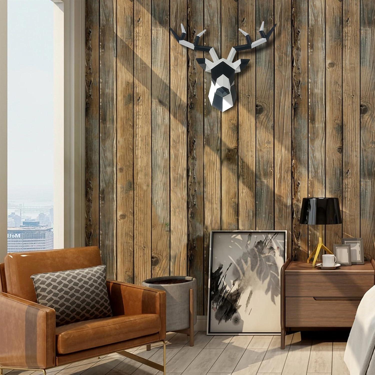 Cabeza de Ciervo Geométrica de Resina Keygift 35.56x30.48cm