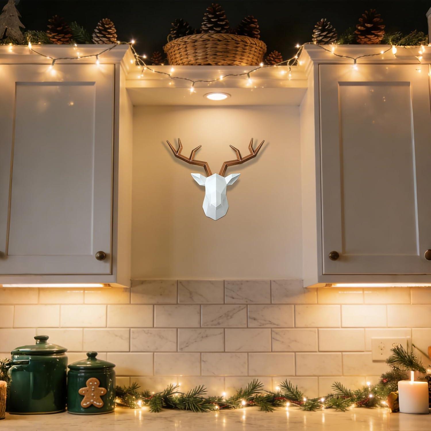 Cabeza de Ciervo Falsa Decorativa SAC Smarten Arts 27.94x35.56cm