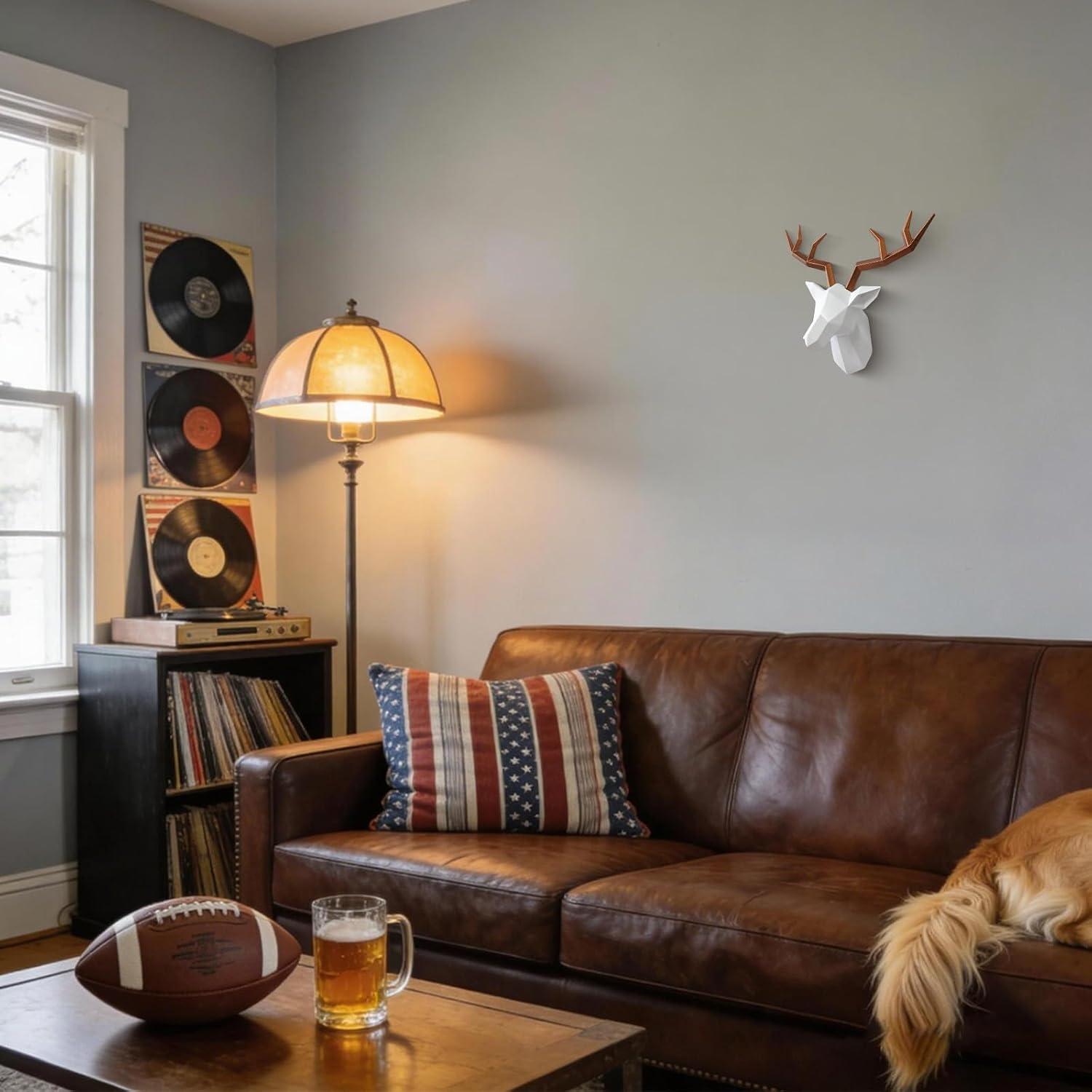 Cabeza de Ciervo Falsa Decorativa SAC Smarten Arts 27.94x35.56cm