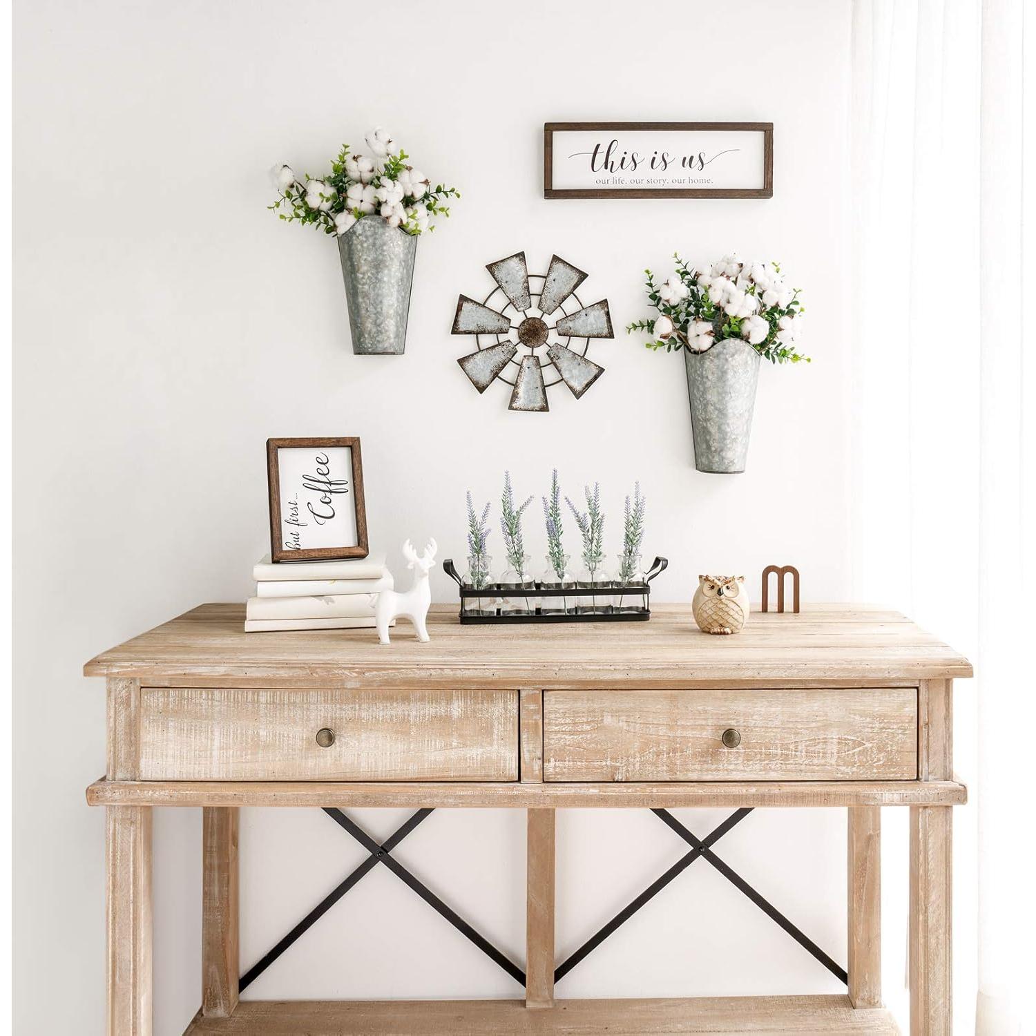 Decoración de Pared Molino de Viento Mkono 29.21 cm Hierro