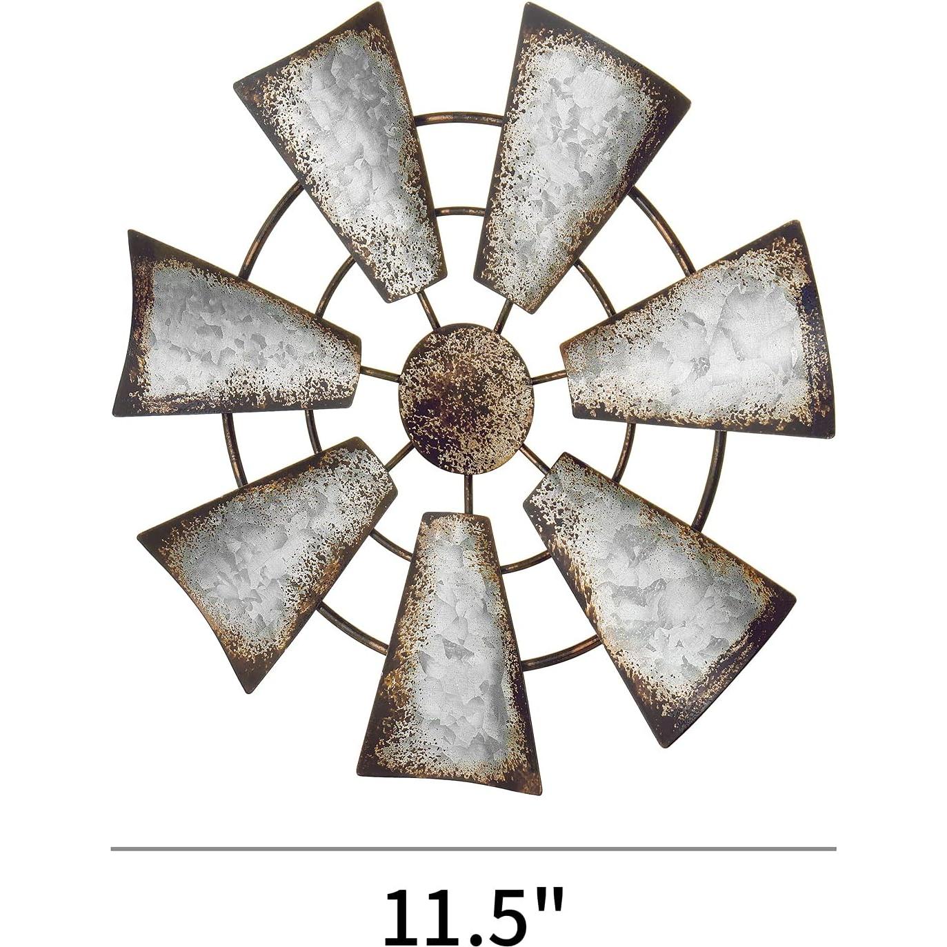 Decoración de Pared Molino de Viento Mkono 29.21 cm Hierro