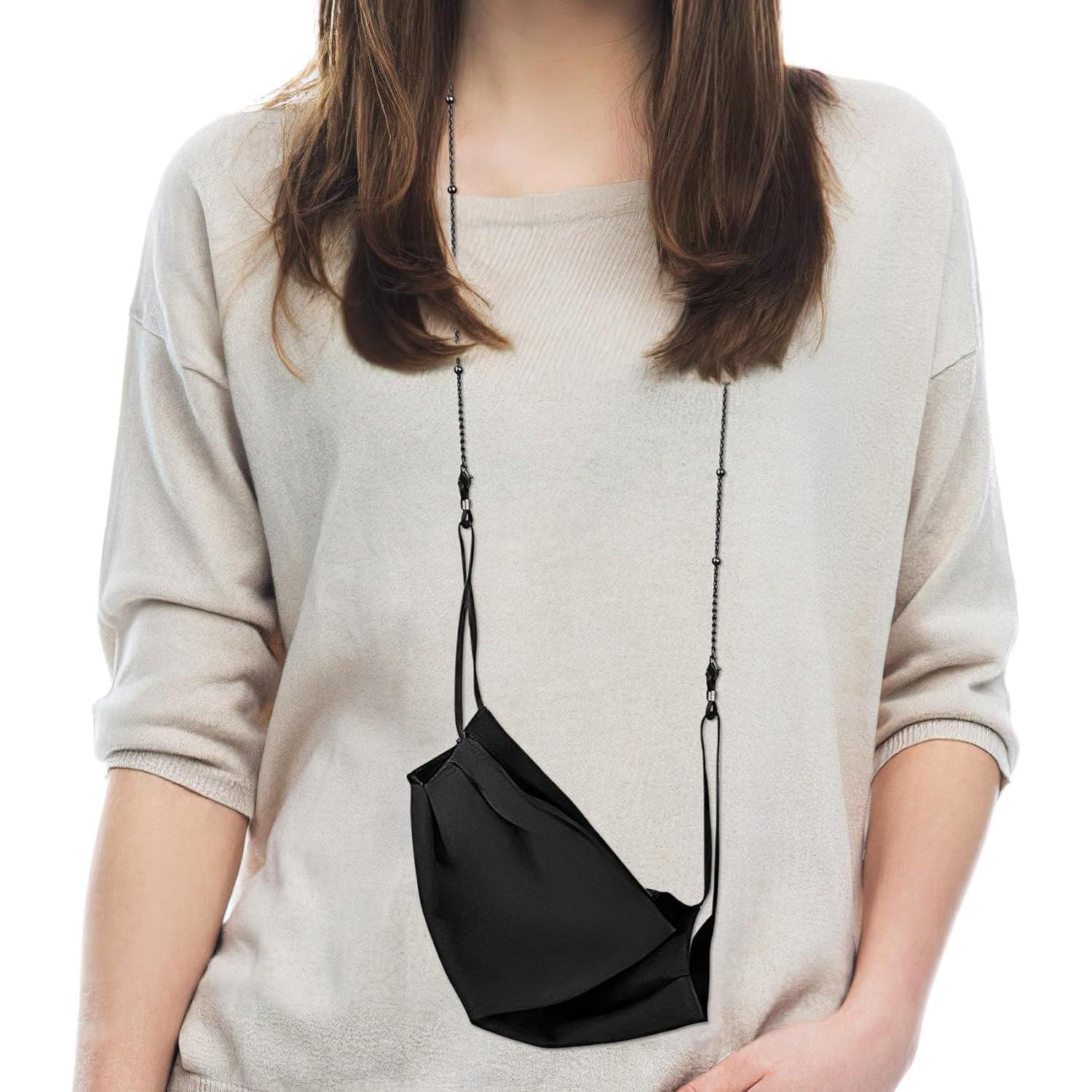 Cadena para Gafas de Mujer - Cadena de Oro con Cuentas