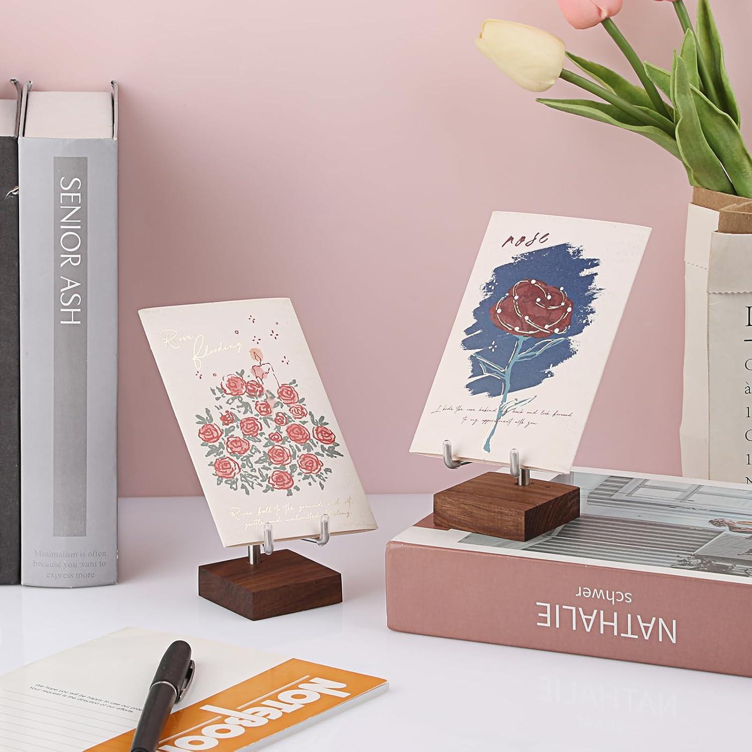 Soporte de Exhibición Hipiwe 2 Piezas con Base de Madera