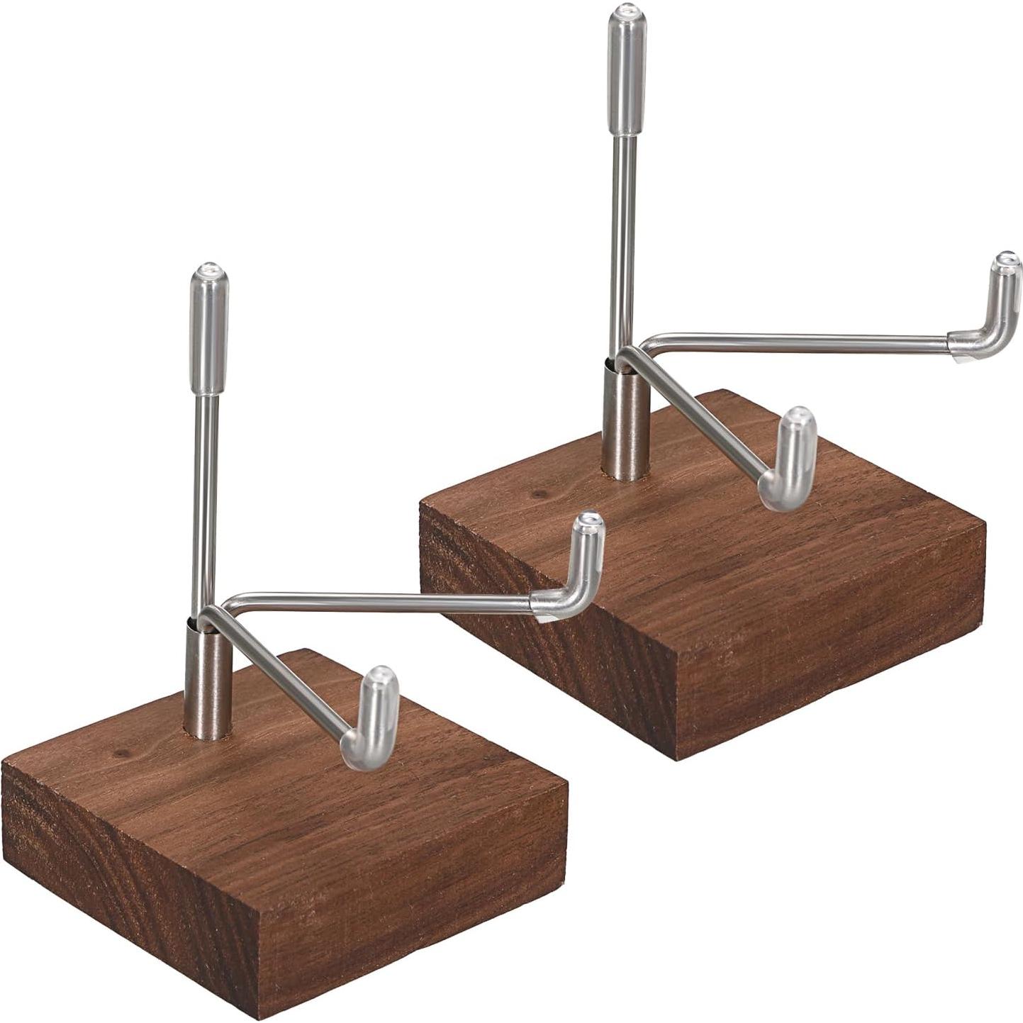 Soporte de Exhibición Hipiwe 2 Piezas con Base de Madera