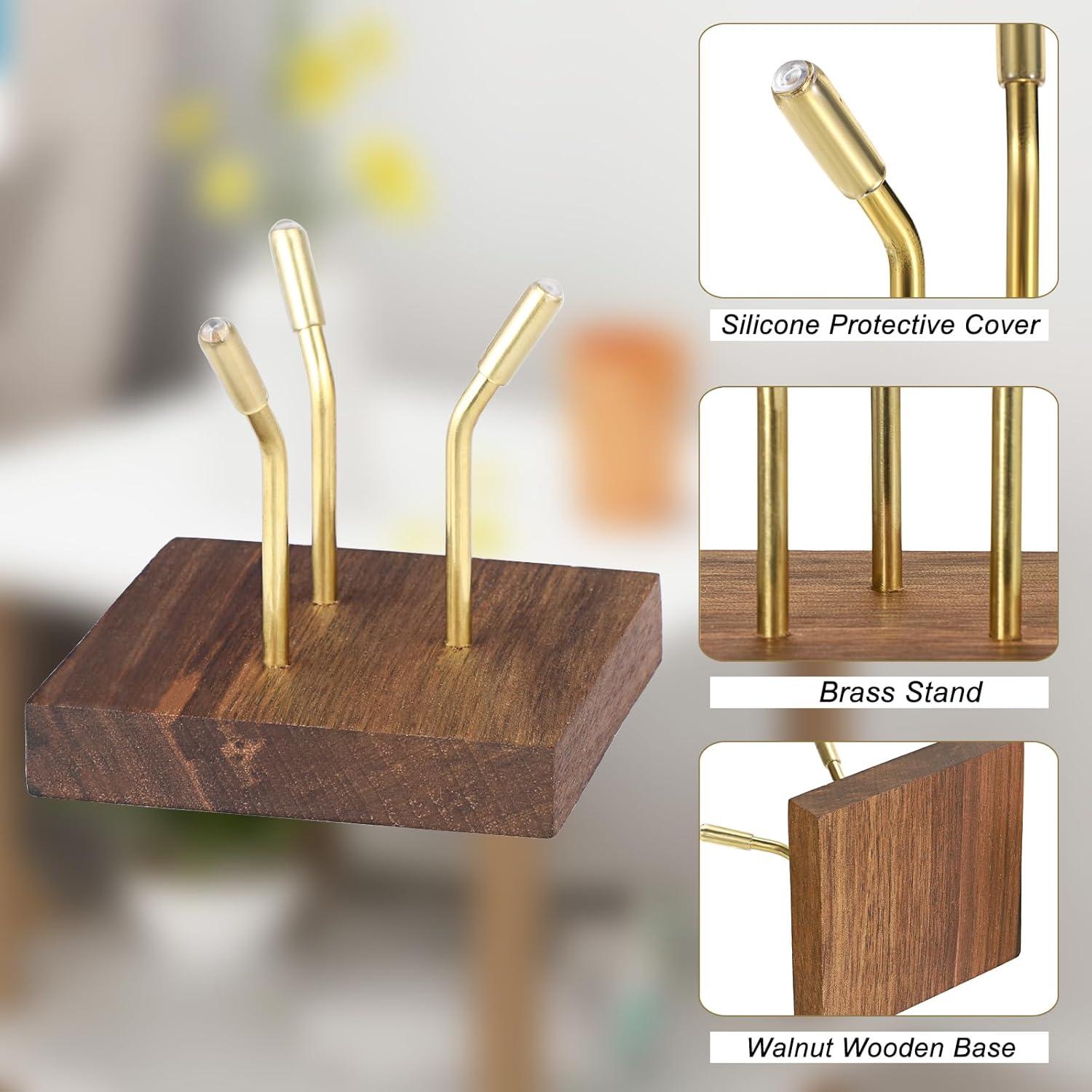 Soporte de Exhibición Dorado Hipiwe para Esferas y Rocas