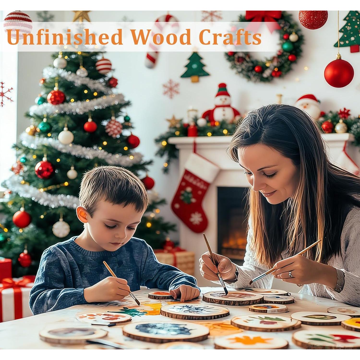 Paquete de 17 Rebanadas de Madera Natural Timburst 13-14 cm