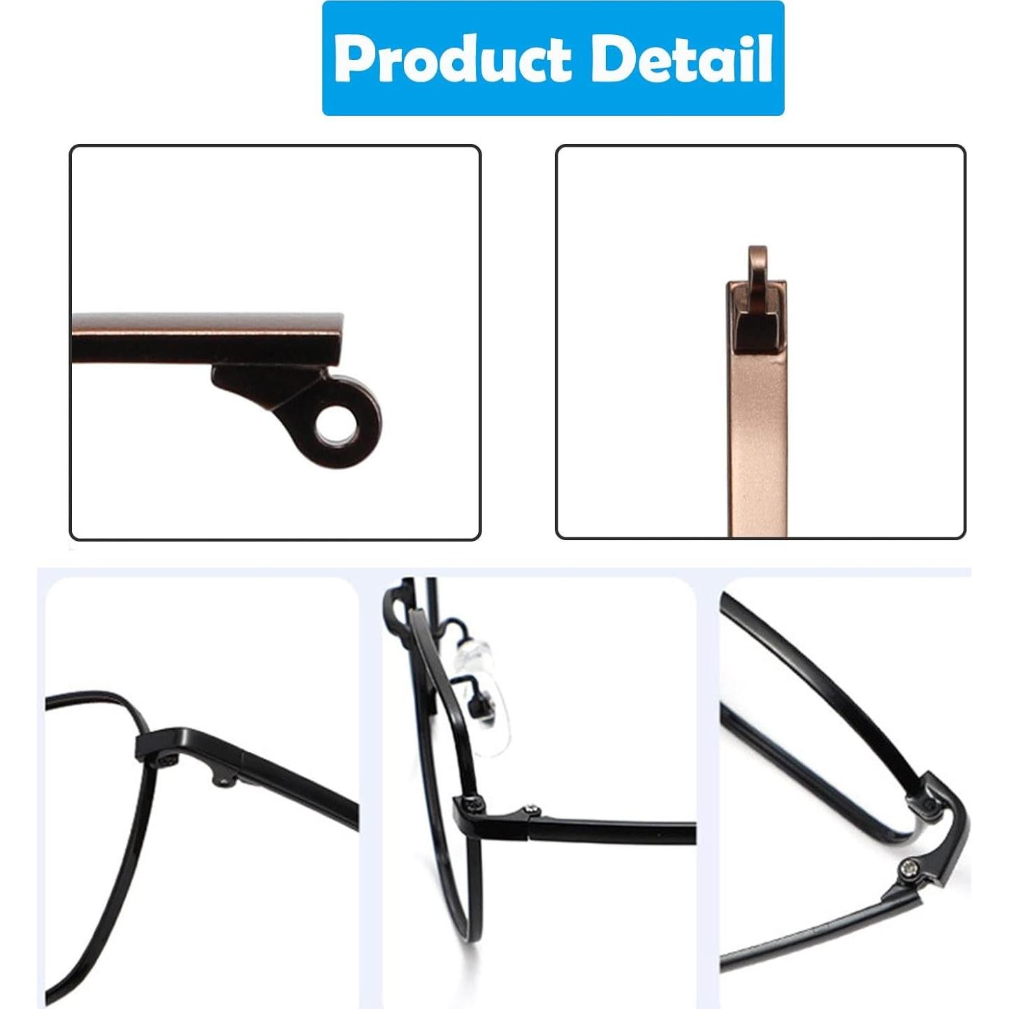 Templos de Gafas OPUGIT Marrón 140mm Reemplazo Universal