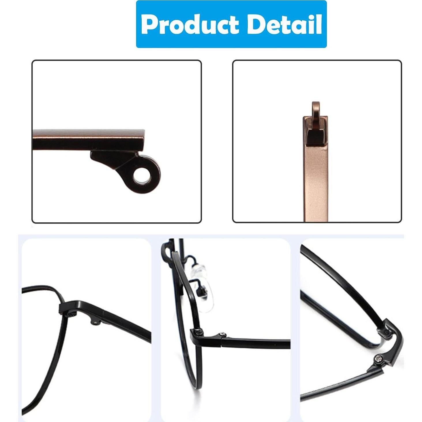 Templos de Gafas OPUGIT Reemplazo Metal 140mm Oro Rosa