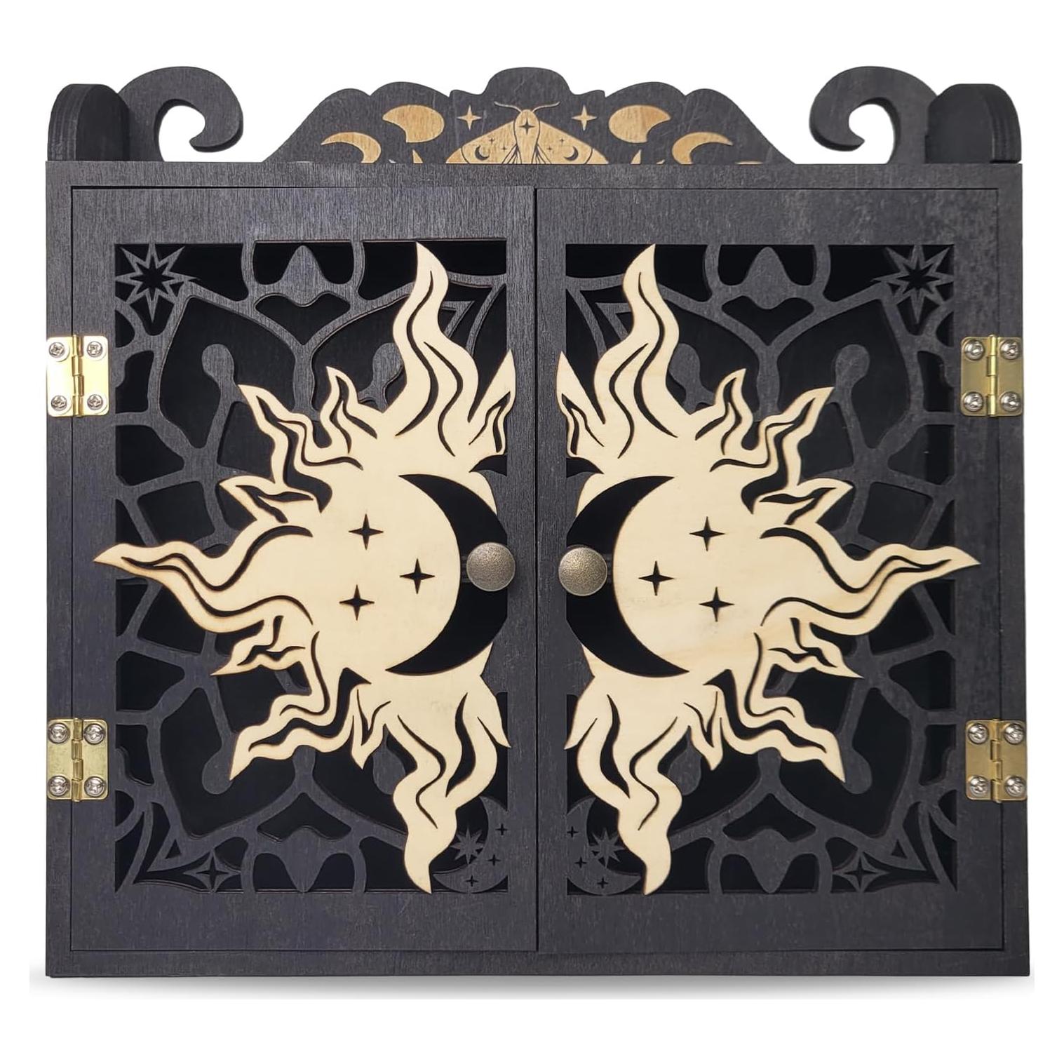 Estante de exhibición de cristal FNYDOX 30x30 cm negro