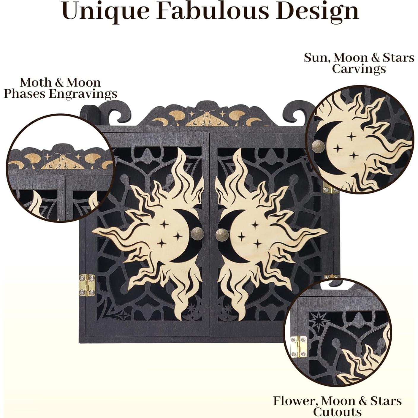 Estante de exhibición de cristal FNYDOX 30x30 cm negro