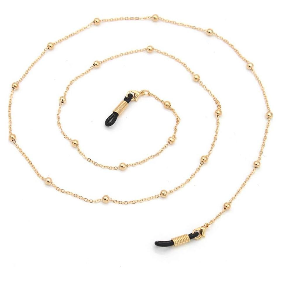 Soporte de Cadena de Gafas Metal Outman 69cm Perla Dorada