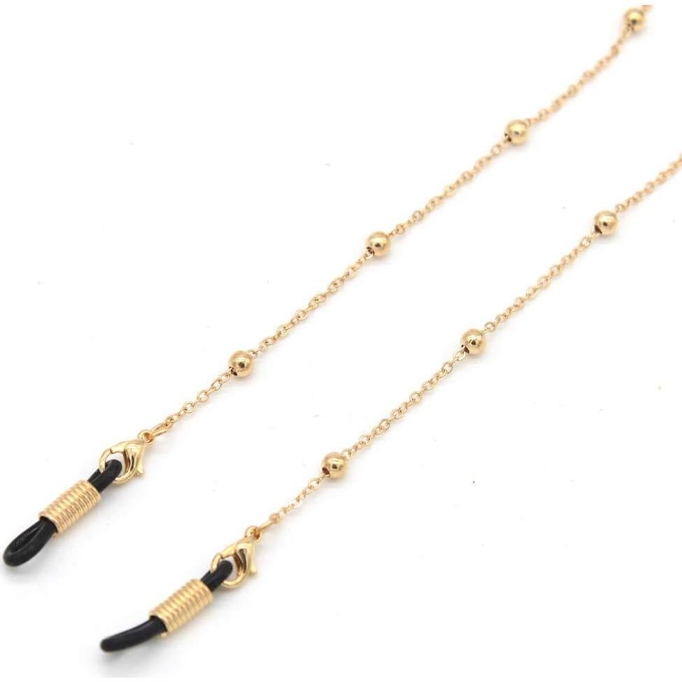 Soporte de Cadena de Gafas Metal Outman 69cm Perla Dorada