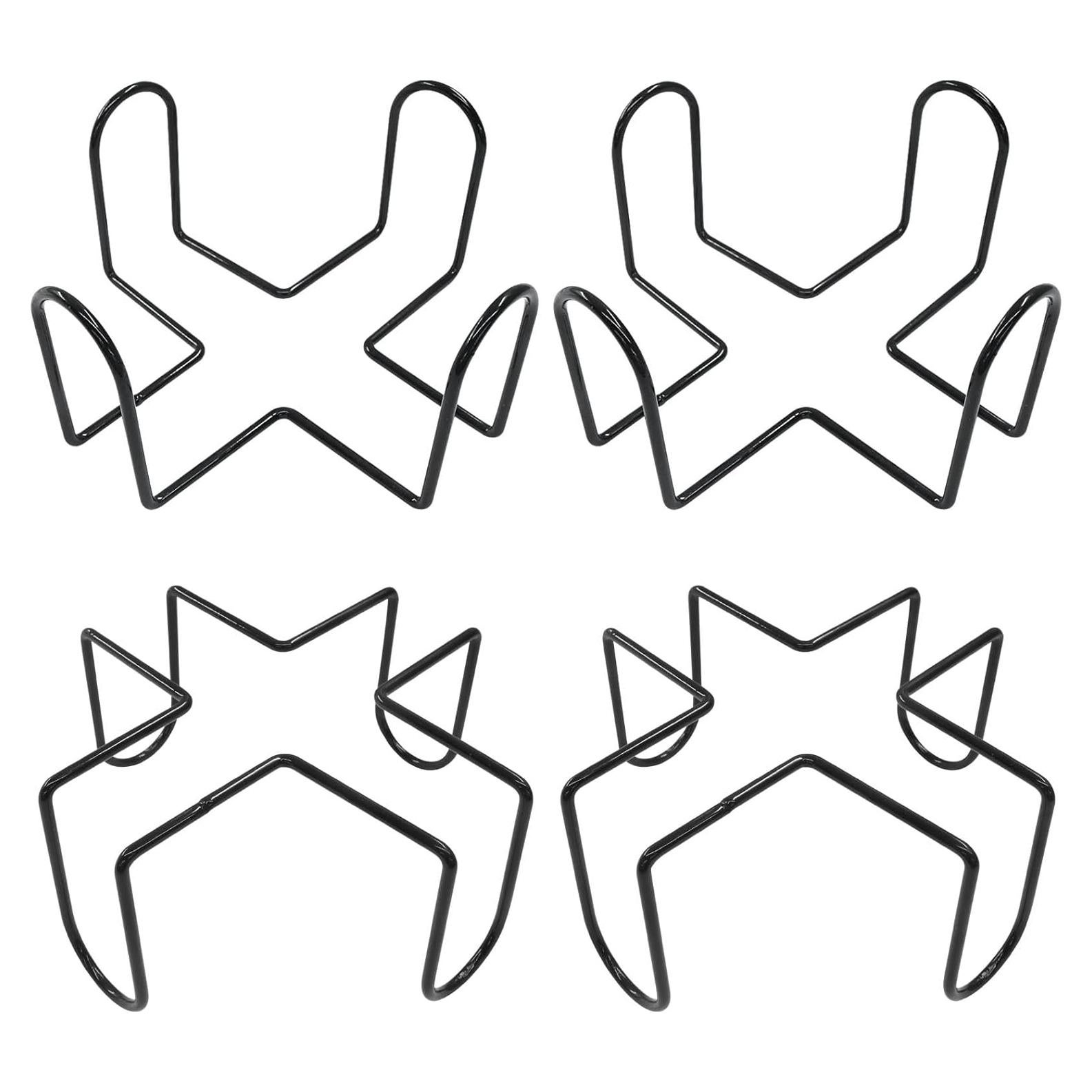 Soporte de Posavasos de Metal BokWin - Organizador Negro para 4-7 Posavasos