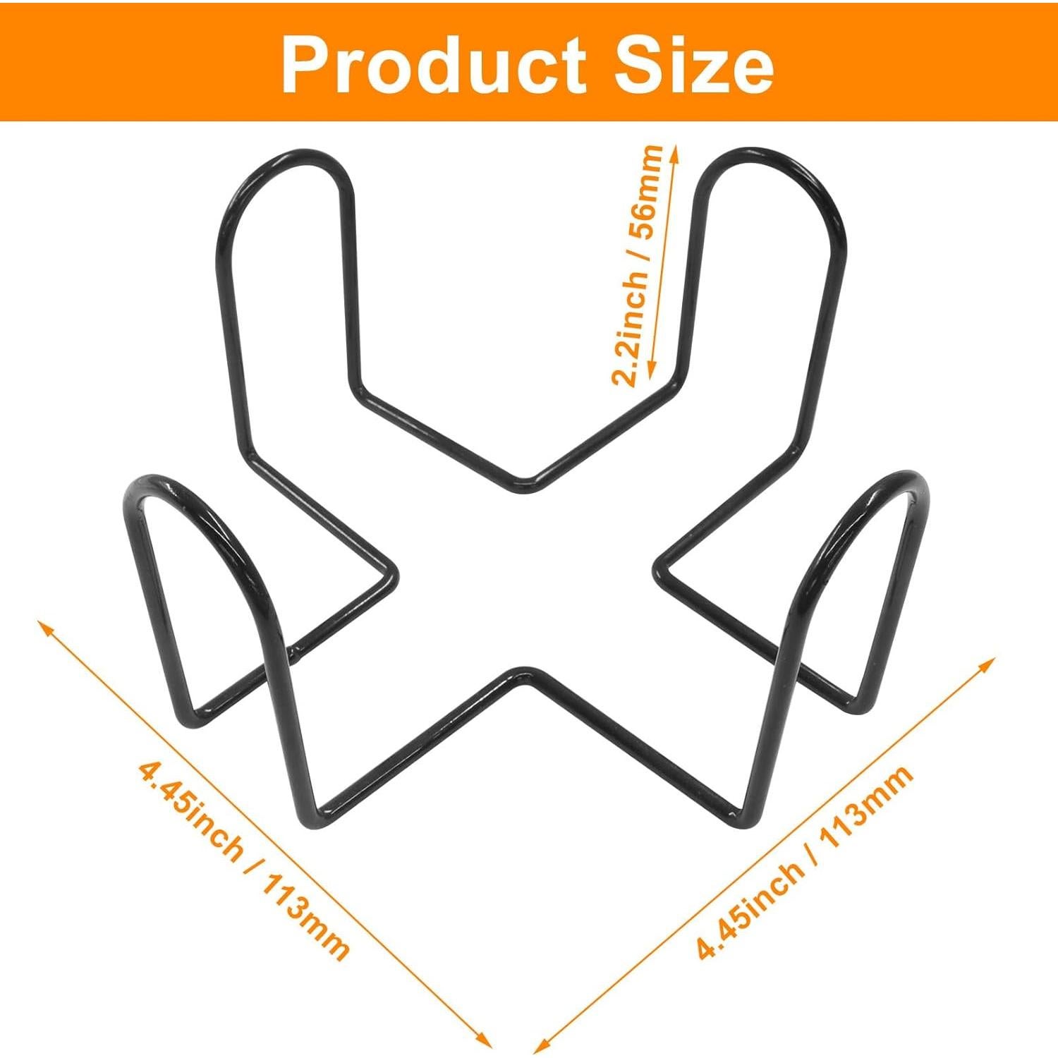 Soporte de Posavasos de Metal BokWin - Organizador Negro para 4-7 Posavasos