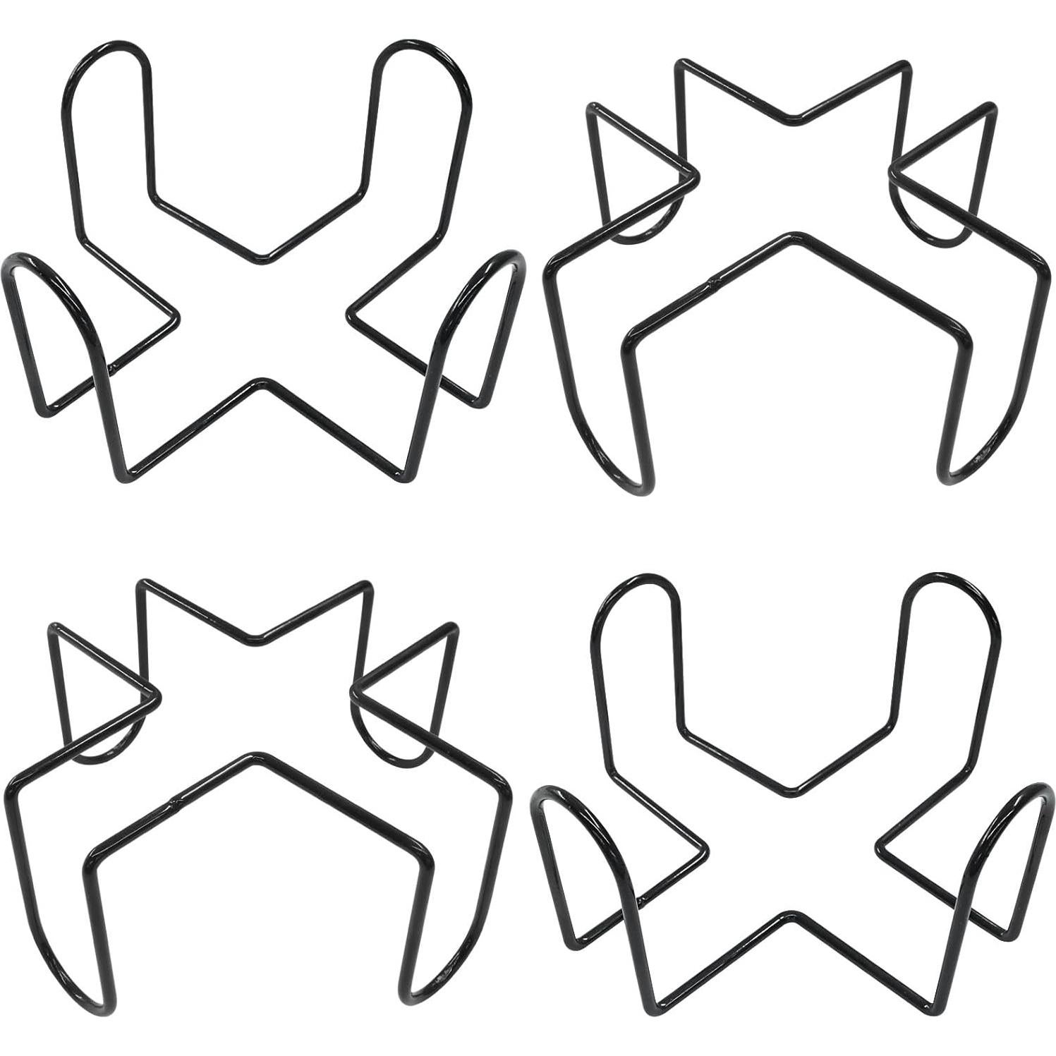 Soporte de Posavasos de Metal BokWin - Organizador Negro para 4-7 Posavasos