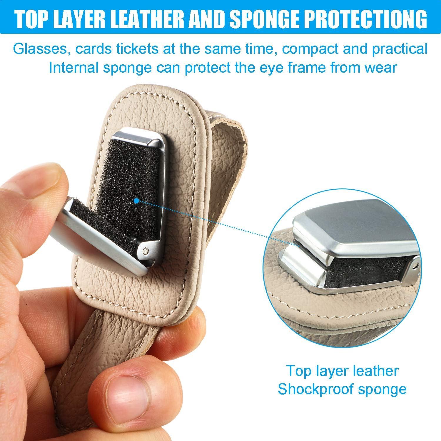 Soporte de Gafas Mudder para Coche Clip Universal Beige