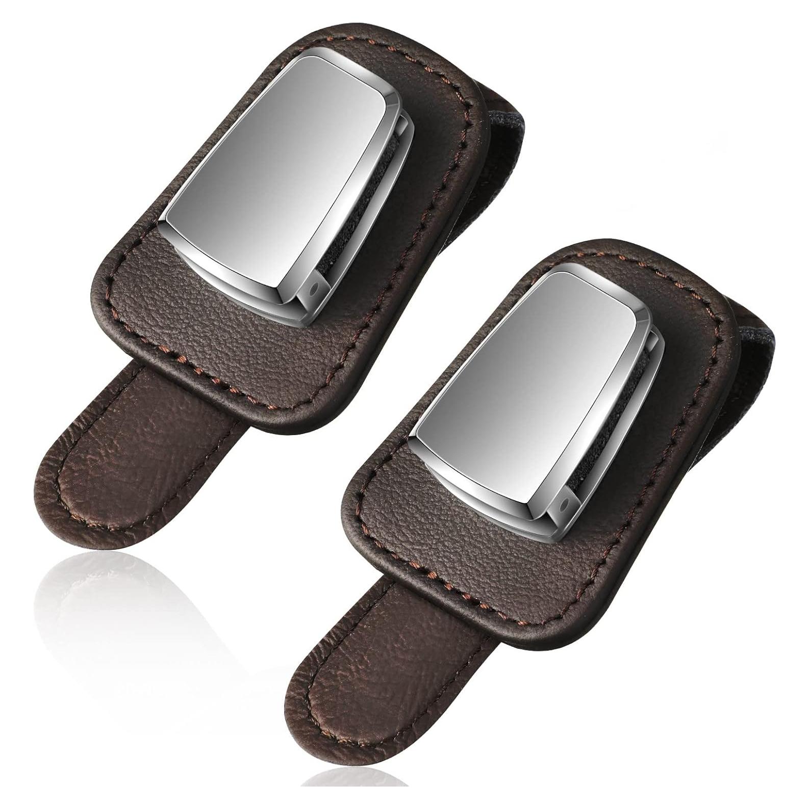 Soporte de Gafas Mudder para Coche Clip Visera Café