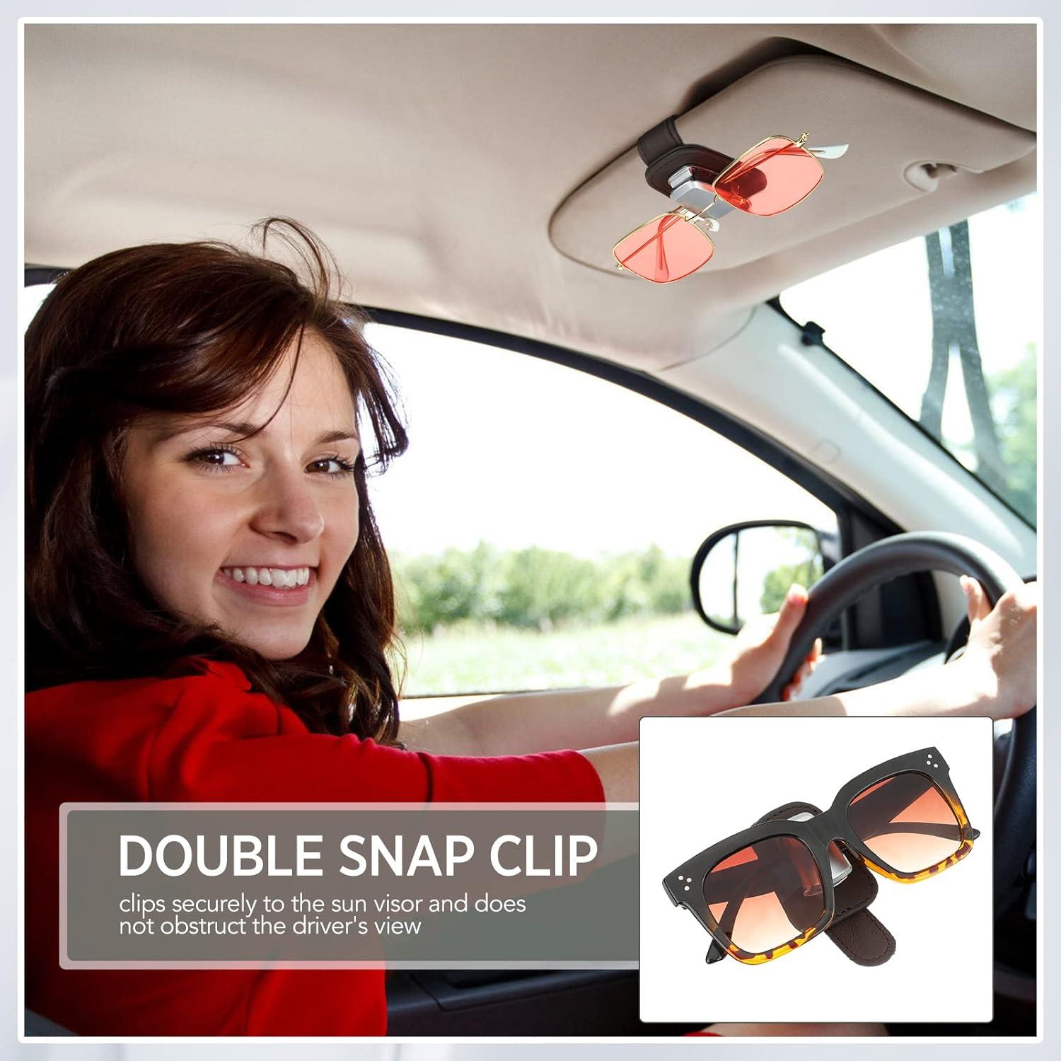 Soporte de Gafas Mudder para Coche Clip Visera Café