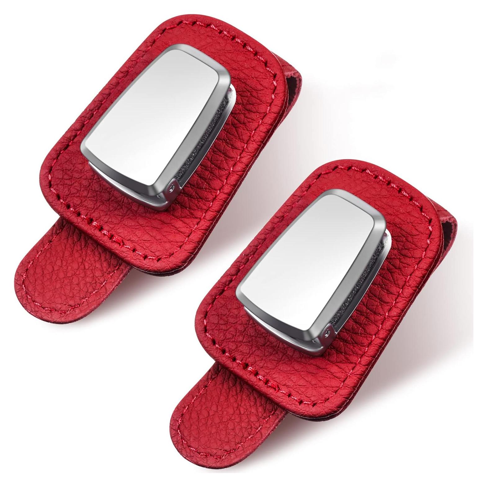 Soporte de Gafas Mudder para Coche Clip Universal Rojo