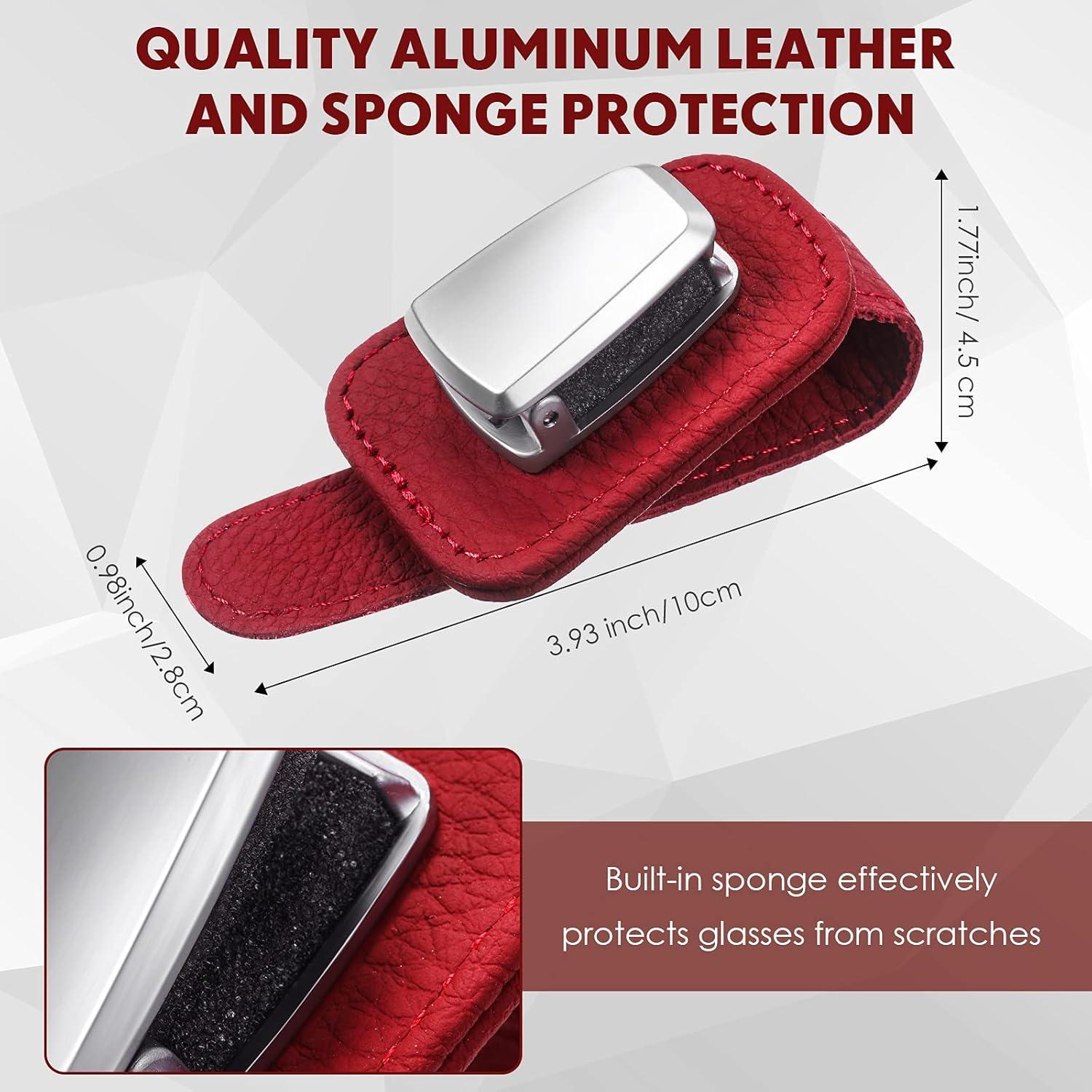 Soporte de Gafas Mudder para Coche Clip Universal Rojo