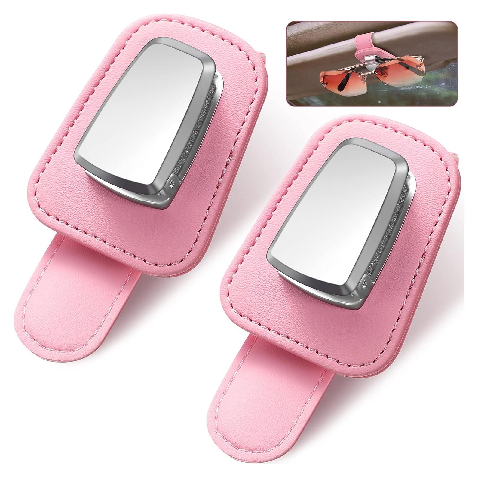 Soporte de Gafas para Coche Mudder Rosa Clip Universal