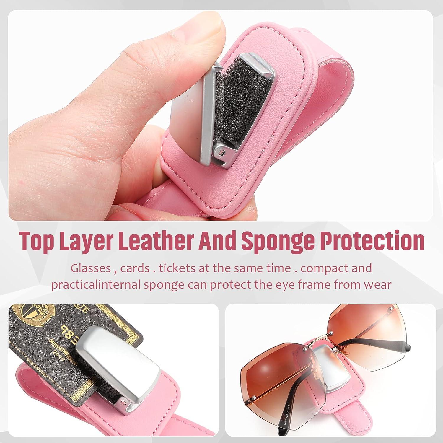 Soporte de Gafas para Coche Mudder Rosa Clip Universal