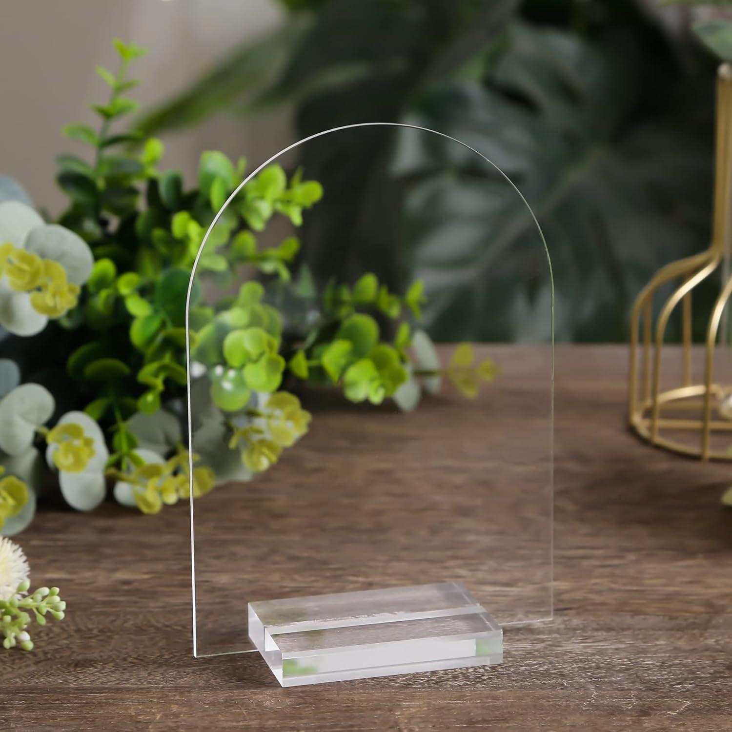 Soporte Acrílico Transparente UNIQOOO 3" - Paquete de 20