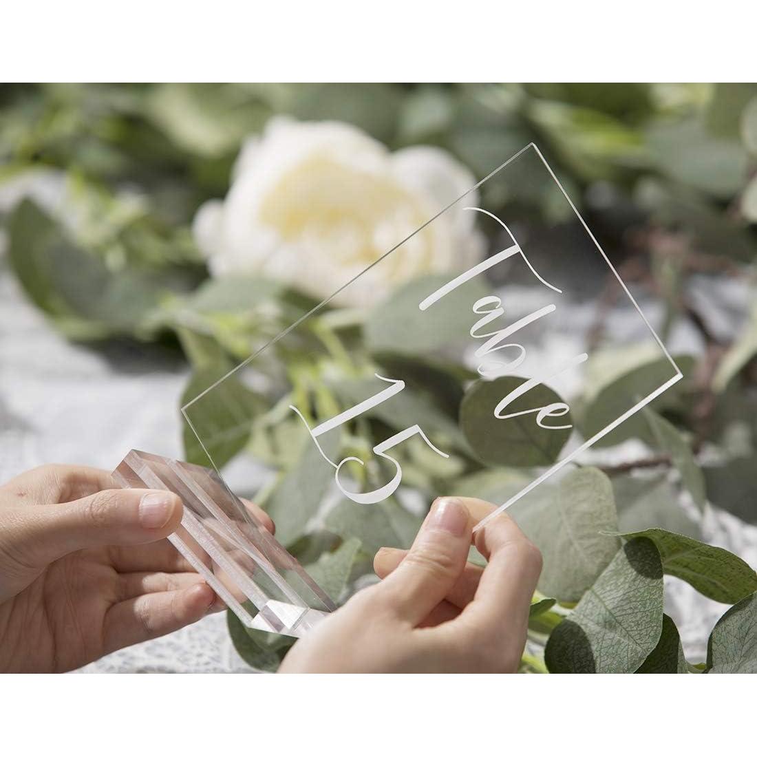 Soporte Acrílico Transparente UNIQOOO 3" - Paquete de 20