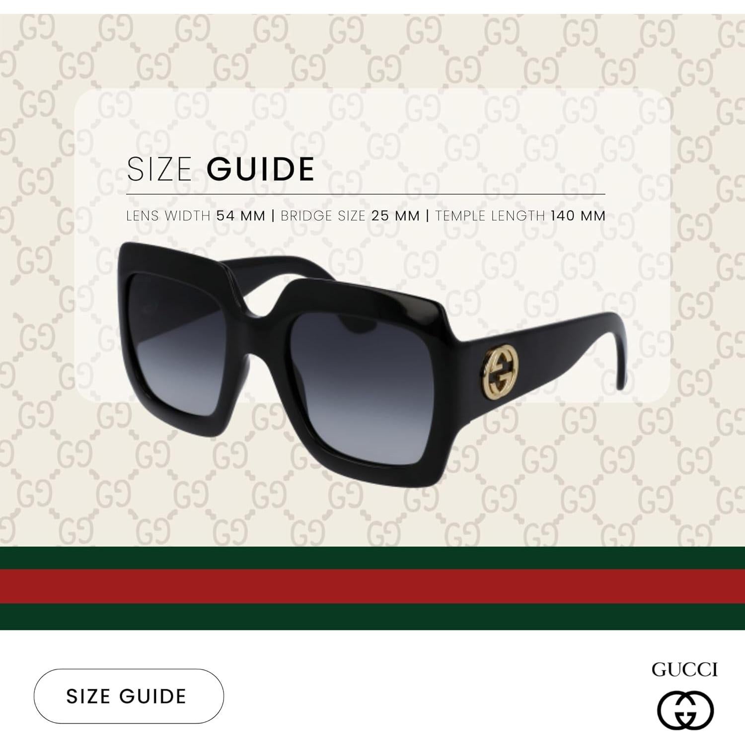 Gafas de Sol Gucci GG0053S Rectangulares con Kit de Cuidado