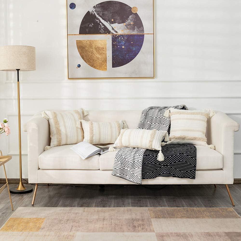 Funda de Cojín Decorativo OJIA Boho 50.8x30.5 cm con Borlas