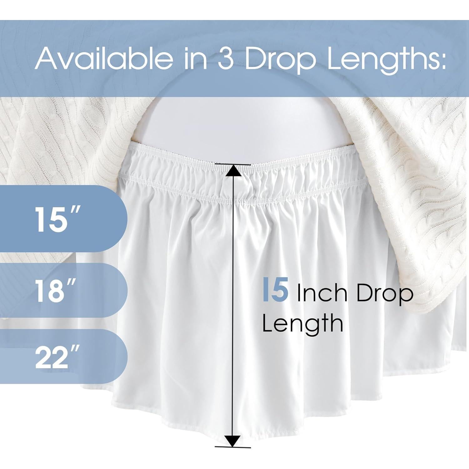 Funda de Cama Queen FreshCulture Microfibra 15 cm Blanco