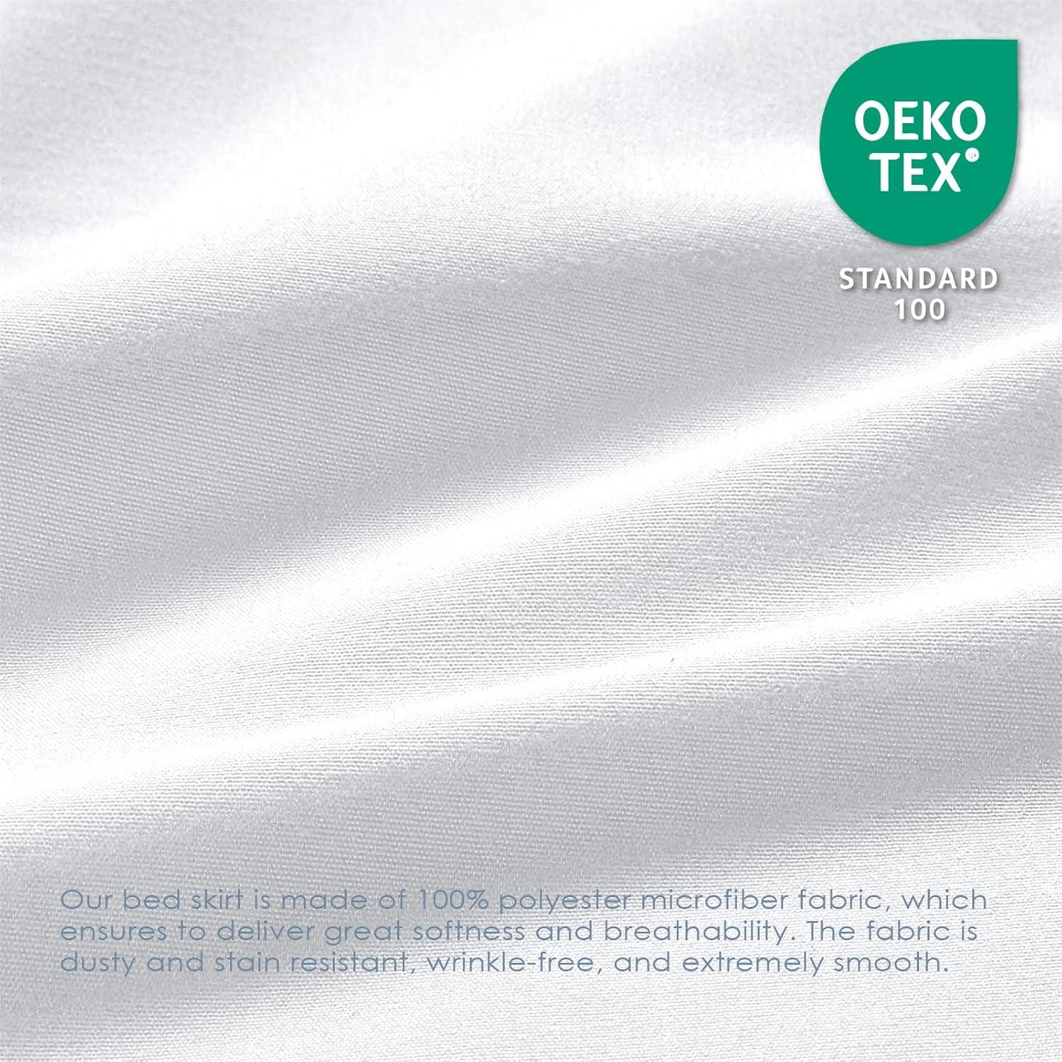 Funda de Cama Queen FreshCulture Microfibra 15 cm Blanco