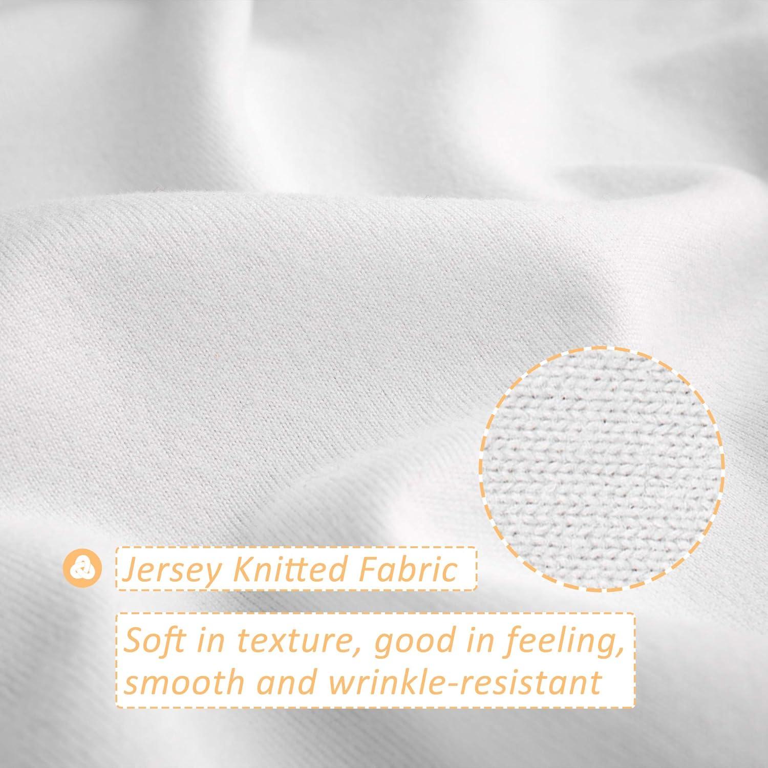 Cubierta de Caja de Resortes Reina Mrs Awesome Microfibra Blanca