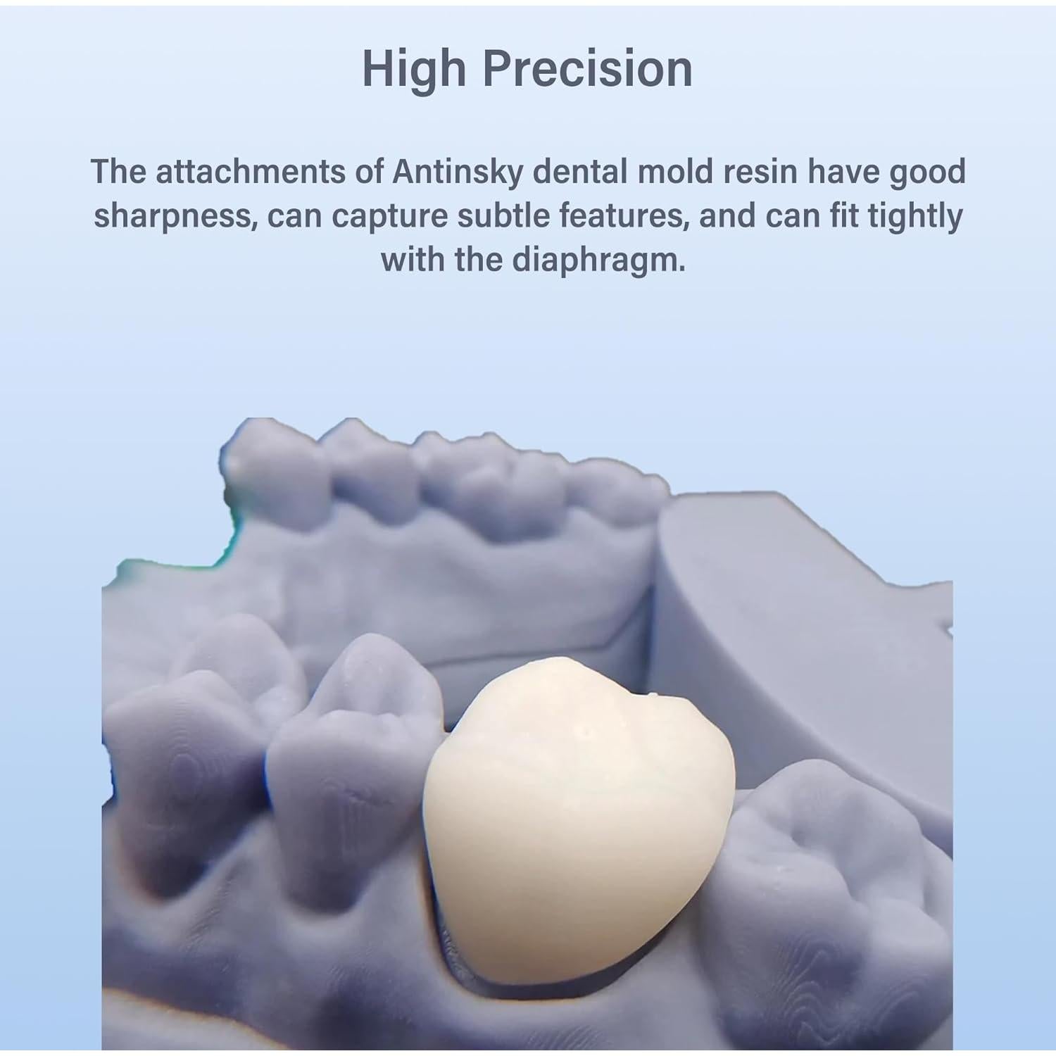 Resina Temporal Dental Antinsky A2 500g Alta Precisión