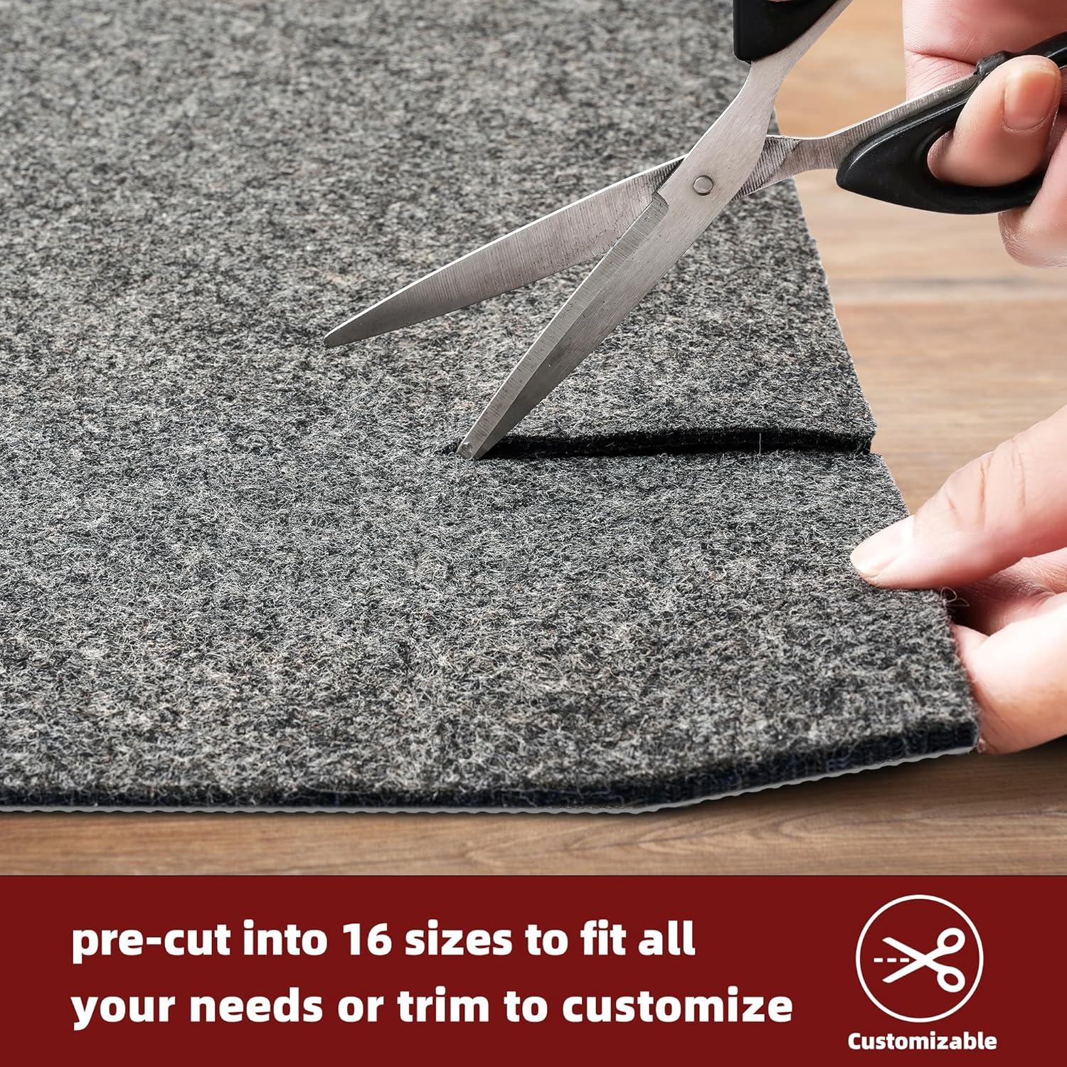 Almohadilla Antideslizante para Alfombra BAGAIL 5x7 pies 0.64 cm