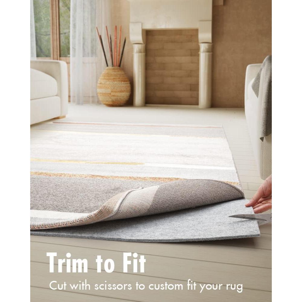 Alfombra Antideslizante RESARE 2.44x3.05m Fieltro Gris 0.64cm