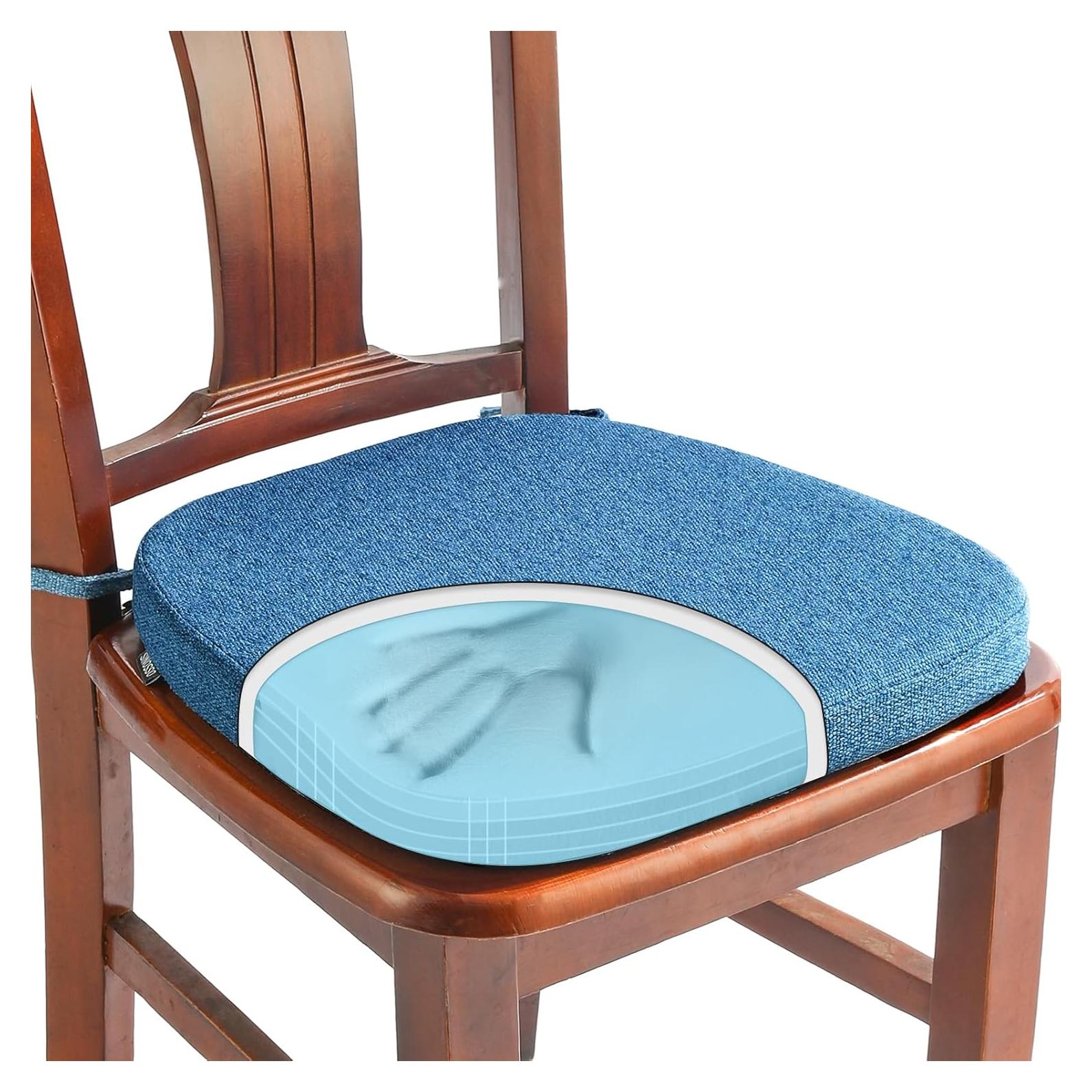 Cojín de Espuma de Memoria SINOSSO U-Forma 40.64 cm Azul