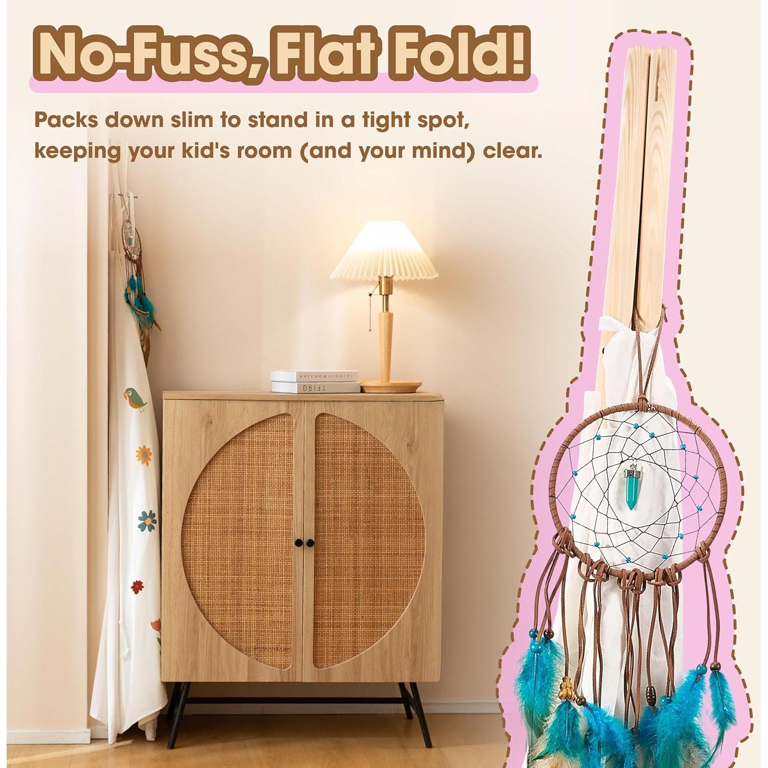 Tienda Teepee para Niños BUDDGO con Alfombra y Atrapa Sueños