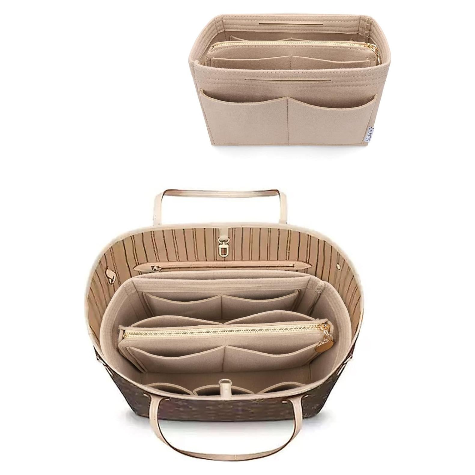 Organizador de bolso de fieltro LEXSION mediano con cremallera