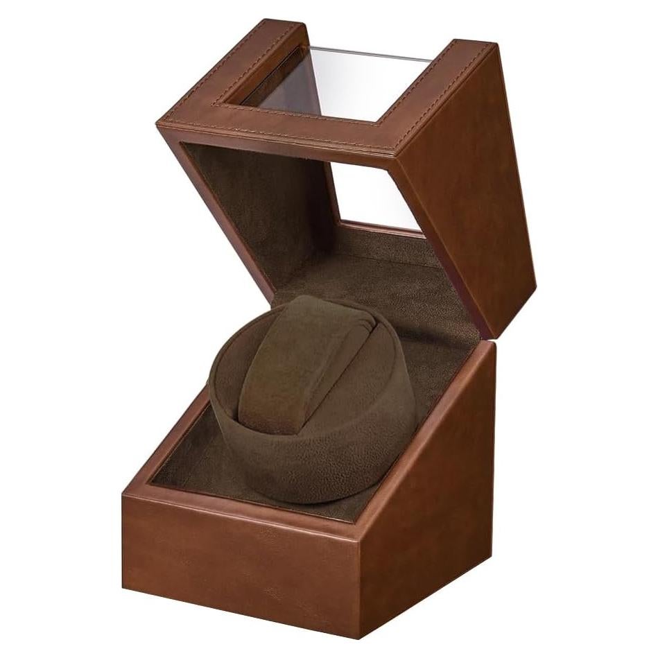 Enrollador de Reloj Automático Anyasun Individual Marrón