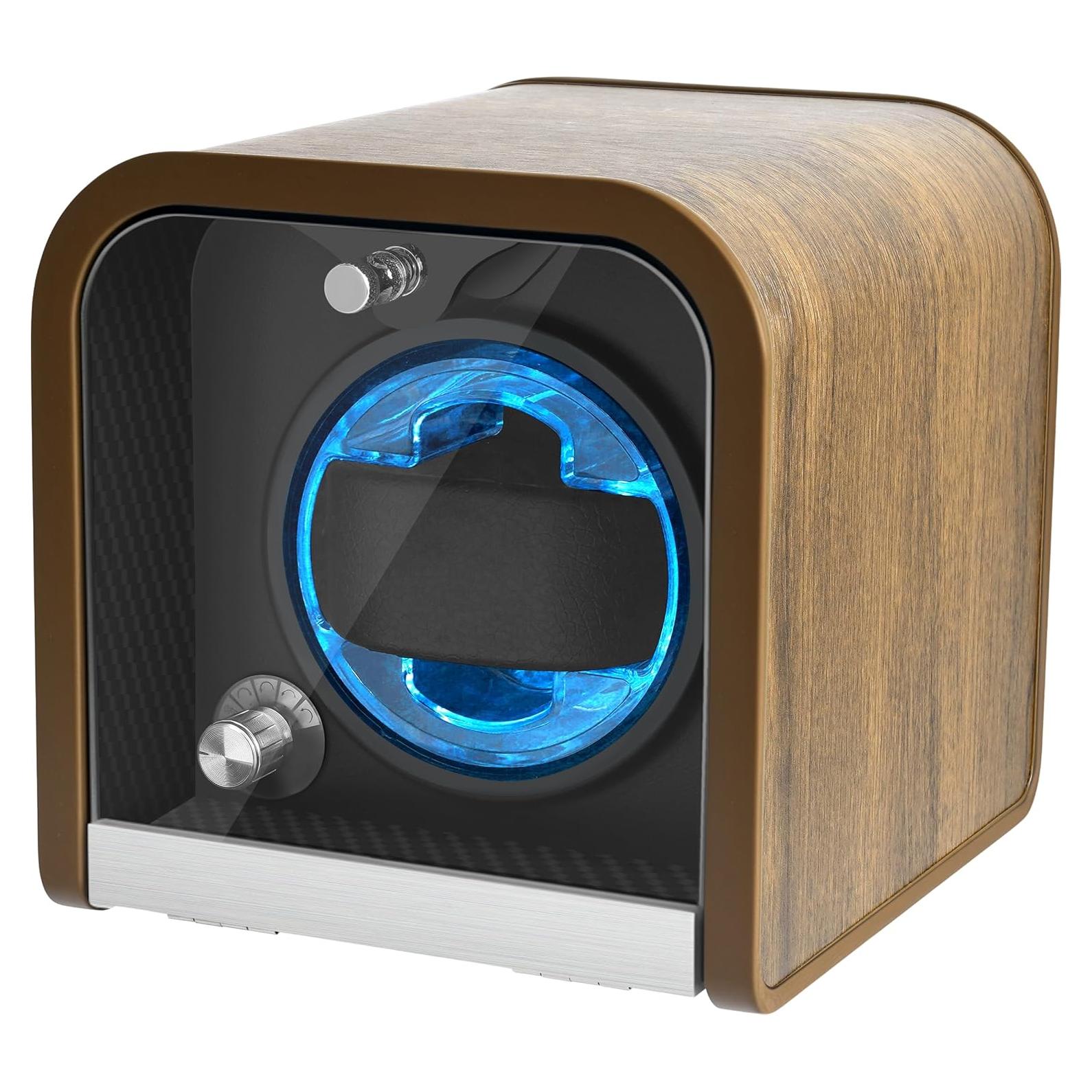 Enrollador de Relojes Automáticos PUEKDOIR 1 Ranura Marrón