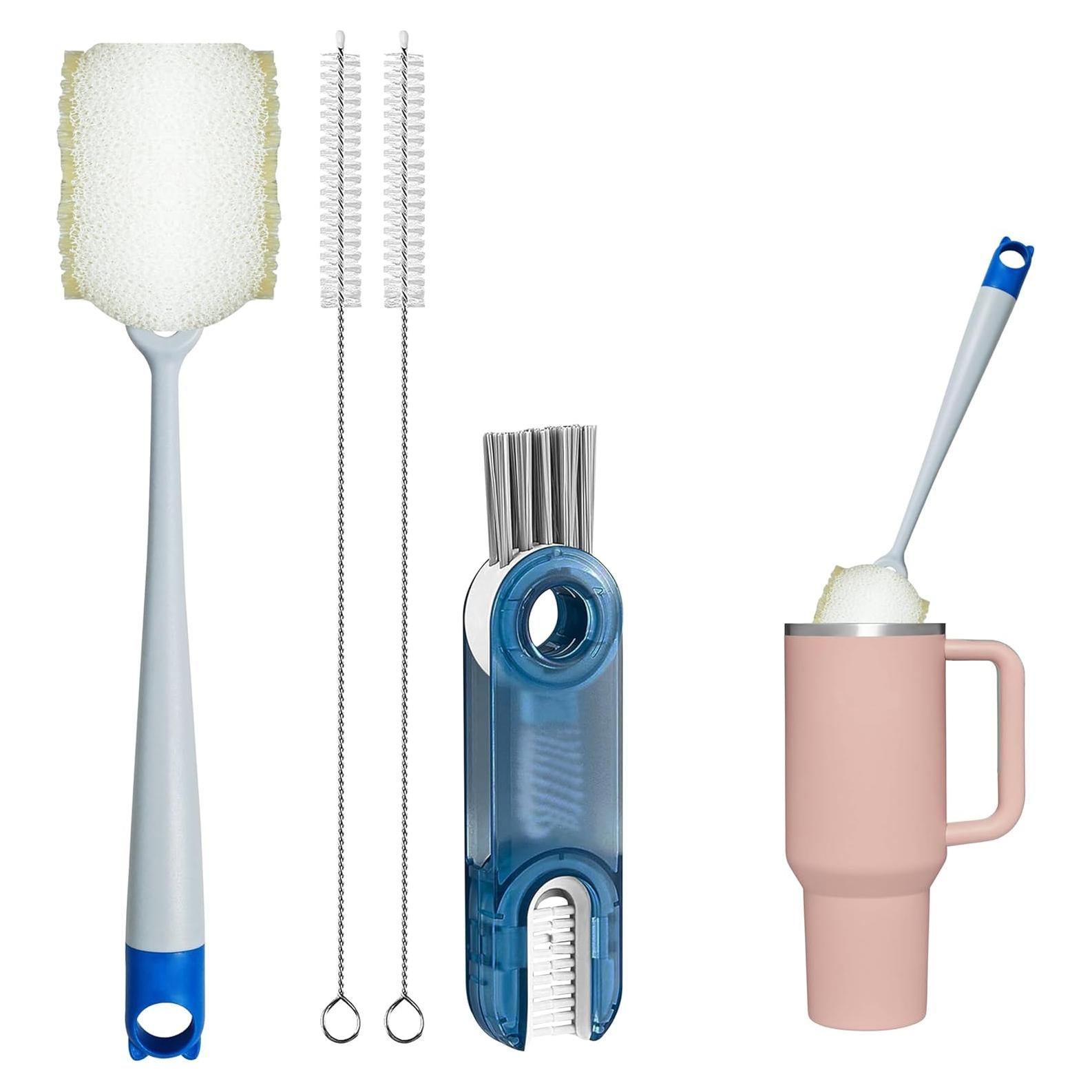 Kit de cepillos limpiadores para botellas de agua Ehzyaz 4 piezas