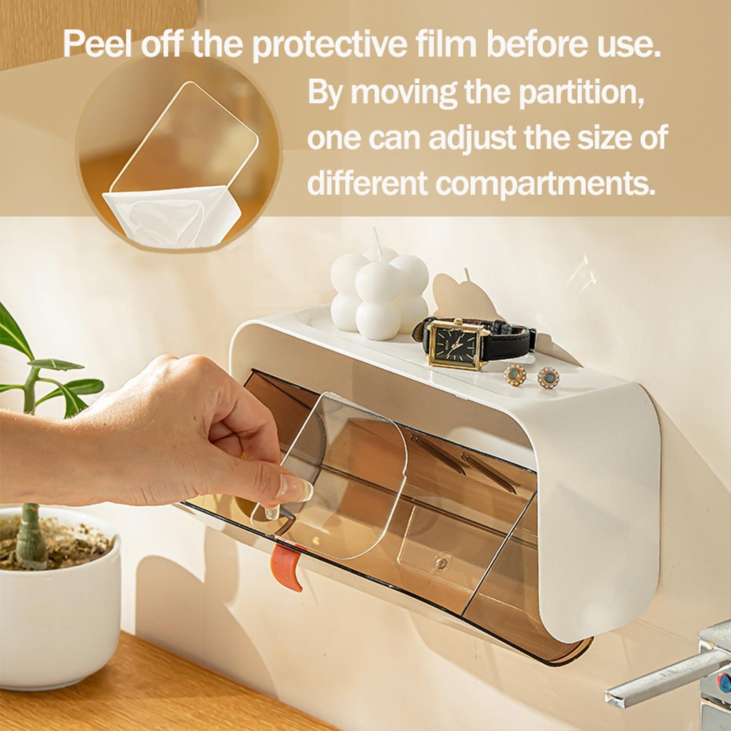 Organizador de almohadillas MORNITE blanco 21.8x11.2x9.1 cm