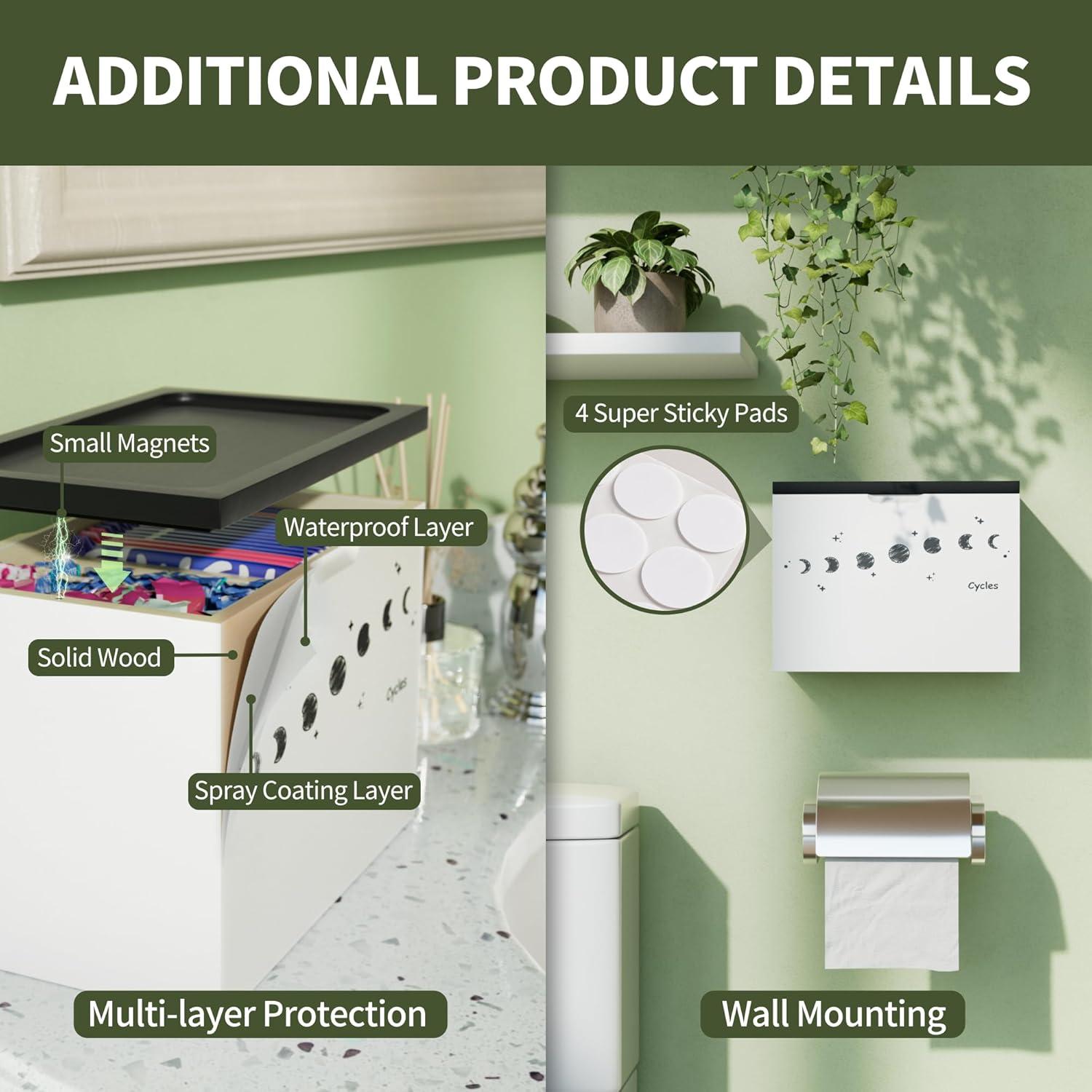 Soporte para Tampones YIKIBOX Blanco - Organizador de Madera