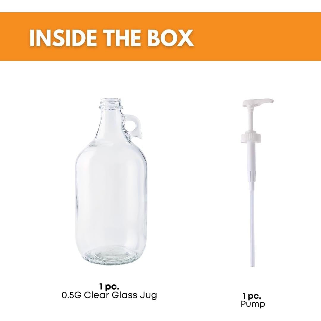 Dispensador de detergente de vidrio FastRack 1.89L con bomba