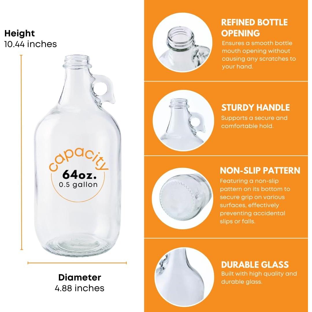 Dispensador de detergente de vidrio FastRack 1.89L con bomba