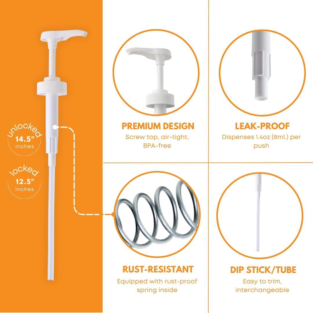 Dispensador de detergente de vidrio FastRack 1.89L con bomba